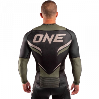 Venum Rashguard One FC Impact khaki lang